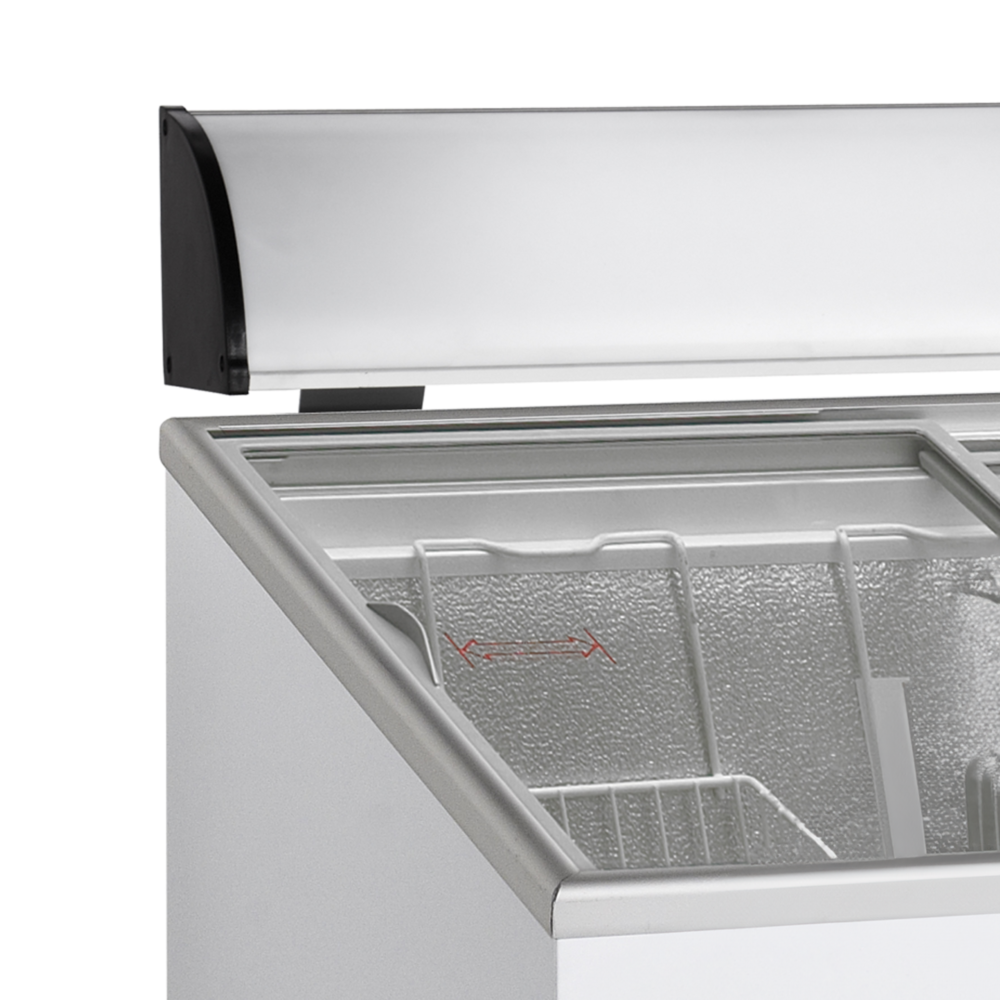 TEFCOLD ST160 Hinged Glass Lid Chest Freezer - Image 3