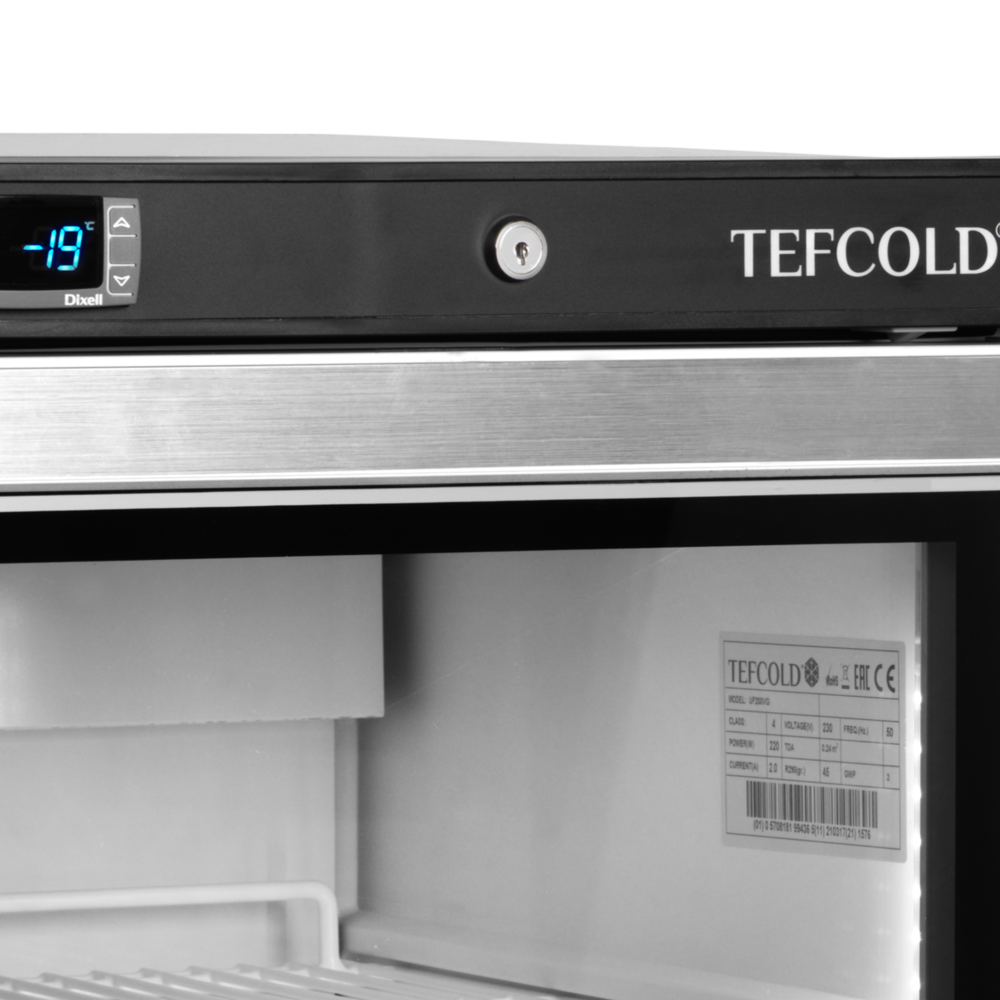 TEFCOLD UF200VG Glass Door Display Freezer - Image 4