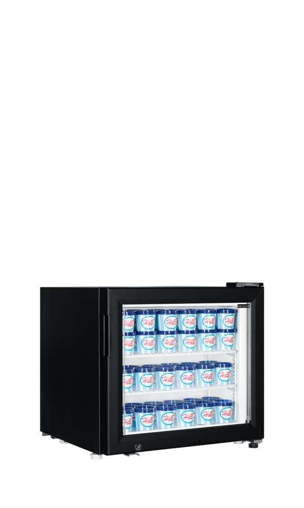 TEFCOLD UF50G Black Glass Door Display Freezer - Image 2