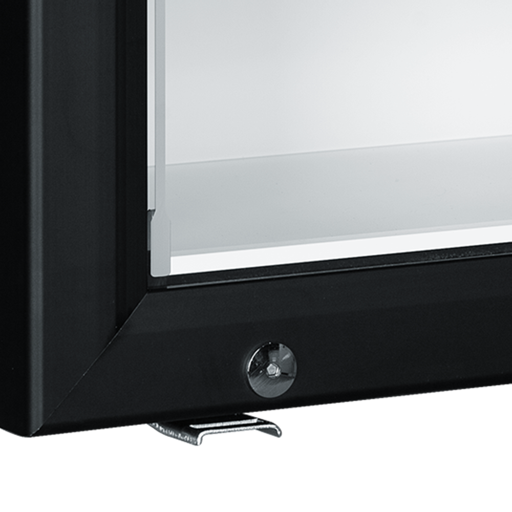 TEFCOLD UF50G Black Glass Door Display Freezer - Image 3