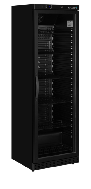 TEFCOLD UR400G BLACK Glass Door Merchandiser